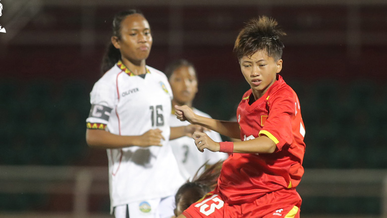 U19 nữ Việt Nam huỷ diệt Timor Leste, sớm giành vé vào bán kết U19 Đông Nam Á 2025 - Ảnh 2