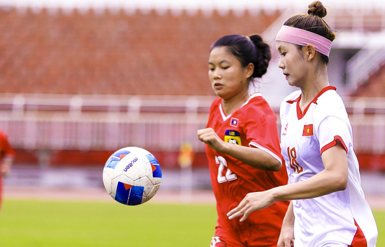 Vùi dập Lào 8-0, U19 nữ Việt Nam vào bán kết Đông Nam Á với thành tích tốt nhất giải - Ảnh 1