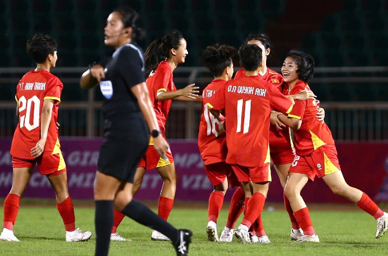 Việt Nam thắng đậm Indonesia, tạo chung kết trong mơ với Thái Lan ở U19 nữ Đông Nam Á - Ảnh 1