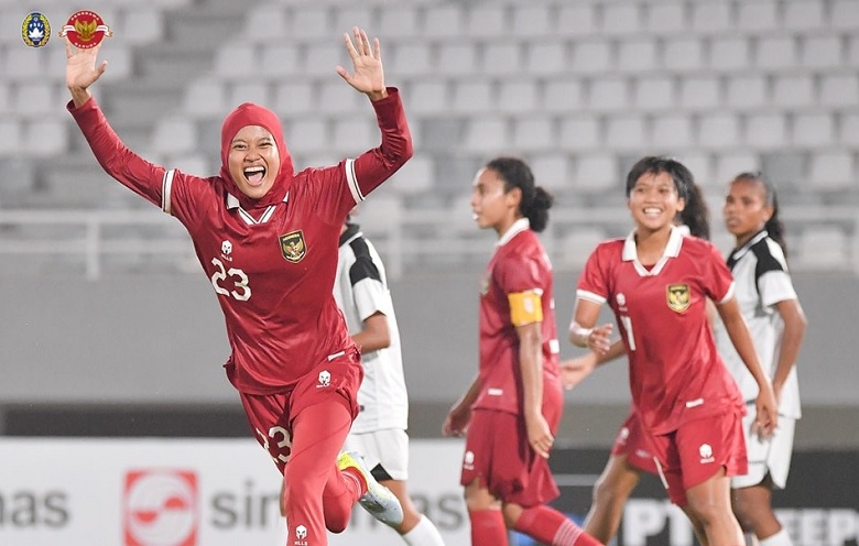 Indonesia đánh bại Myanmar trên chấm luân lưu, đứng hạng 3 giải U19 nữ Đông Nam Á - Ảnh 1