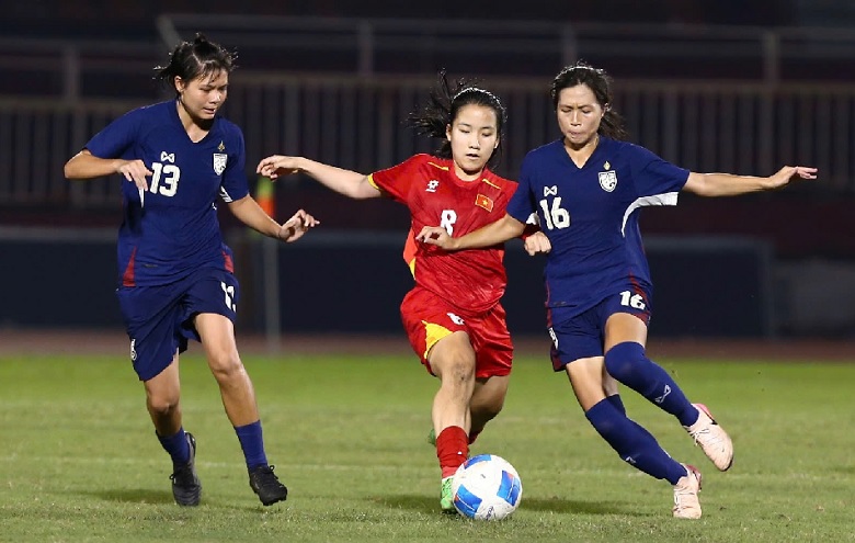 U19 nữ Việt Nam gục ngã trước Thái Lan, lỡ hẹn ngôi vương Đông Nam Á - Ảnh 3