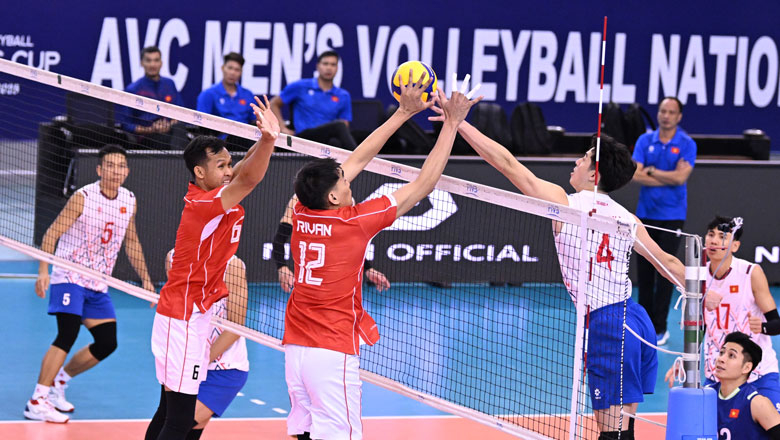 Tuyển bóng chuyền nam Việt Nam thua ngược Indonesia ở AVC Nations Cup 2025 - Ảnh 1