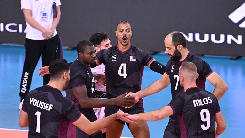 Tuyển bóng chuyền nam Qatar thua sốc, mất ngôi vương ở AVC Nations Cup 2025 - Ảnh 1