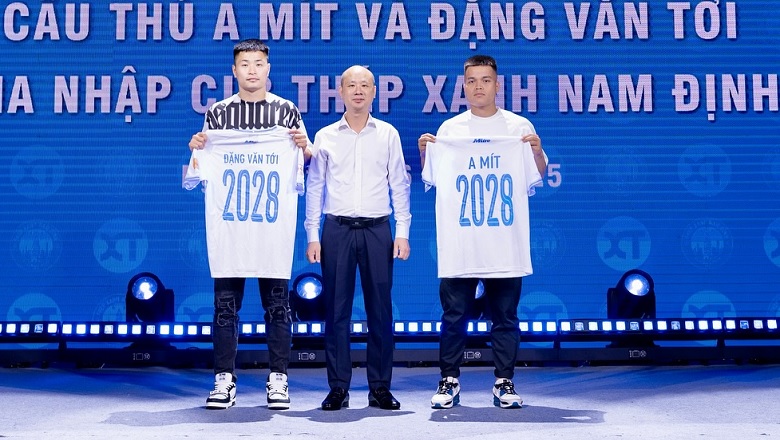 Nam Định ra mắt 2 tân binh đầu tiên cho mùa giải 2025/26 - Ảnh 1