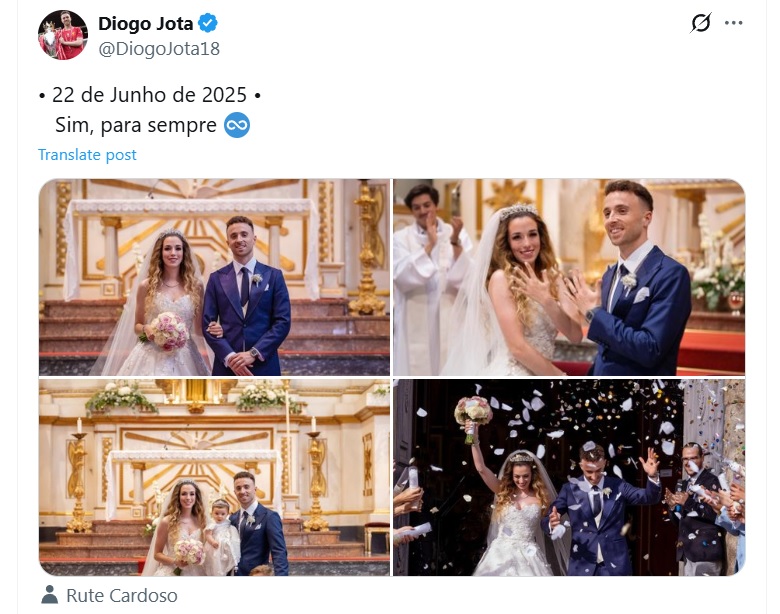 Jota lìa xa cuộc đời chỉ 2 tuần sau lễ cưới trong mơ - Ảnh 1