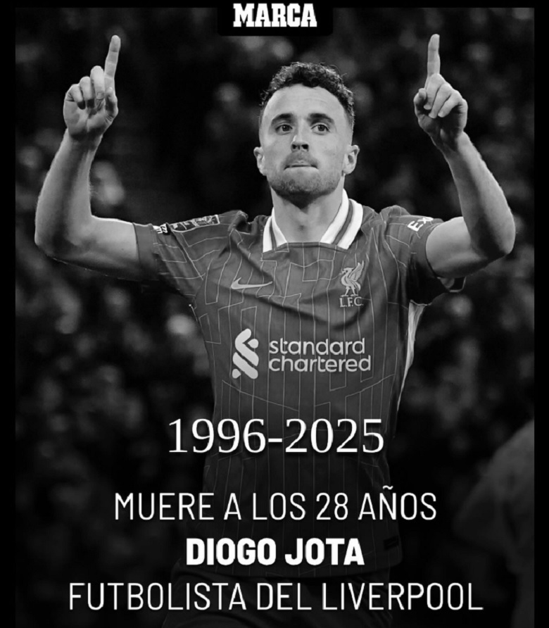 Ngôi sao Liverpool Diogo Jota qua đời vì tai nạn giao thông, hưởng dương 28 tuổi - Ảnh 1