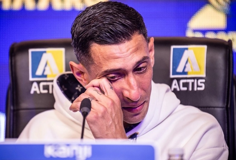 Di Maria bật khóc trong ngày tái hợp Rosario Central sau gần 20 năm xa cách - Ảnh 1