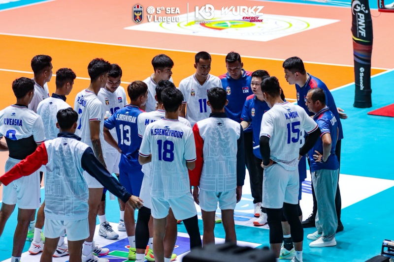 'King of ASEAN' Campuchia là đội duy nhất toàn thua ở giải bóng chuyền SEA V.League 2025 - Ảnh 1