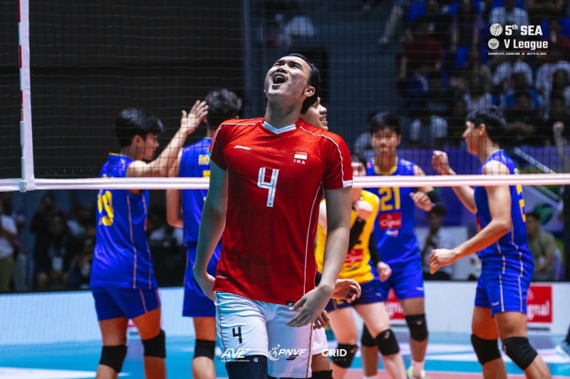 Chủ nhà Indonesia 'chết hụt' trước Philippines ở giải bóng chuyền SEA V.League 2025 - Ảnh 1
