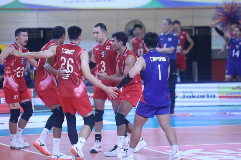 Tuyển bóng chuyền nam Thái Lan 'chết hụt' trước Philippines ở SEA V.League 2025 - Ảnh 1