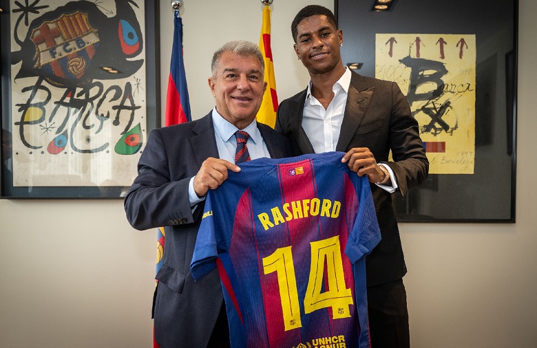 Rashford chính thức gia nhập Barcelona, khoác số áo huyền thoại - Ảnh 1