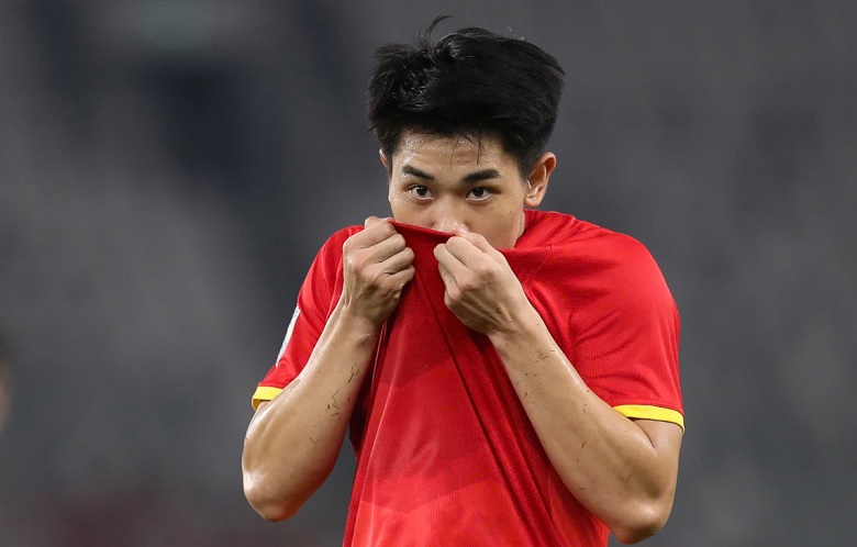 Đình Bắc vừa ghi bàn giúp U23 Việt Nam thắng U23 Campuchia 2-1 - Ảnh: VFF