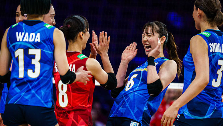 Tuyển bóng chuyền nữ Nhật Bản kiên cường hạ gục Thổ Nhĩ Kỳ để vào bán kết Volleyball Nations League 2025 - Ảnh 1