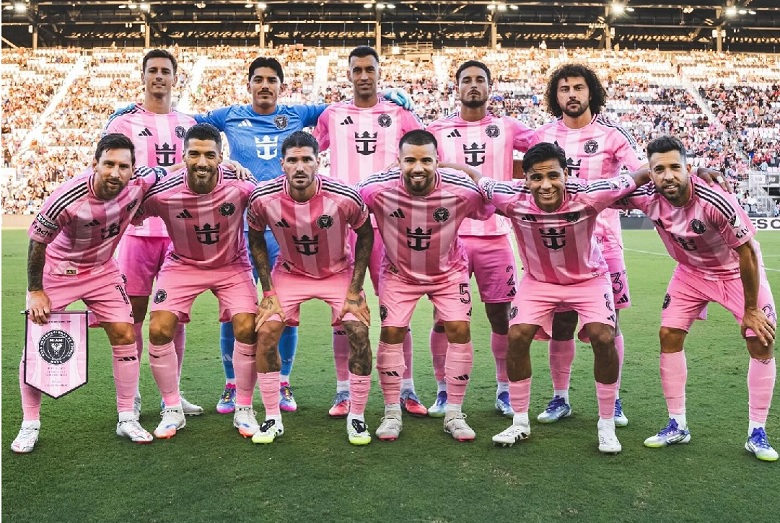 Inter Miami thắng kịch tính trong ngày 'cận vệ' của Messi ra mắt - Ảnh 1