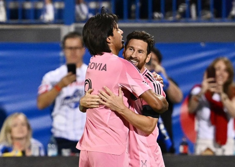 Inter Miami thắng kịch tính trong ngày 'cận vệ' của Messi ra mắt - Ảnh 2