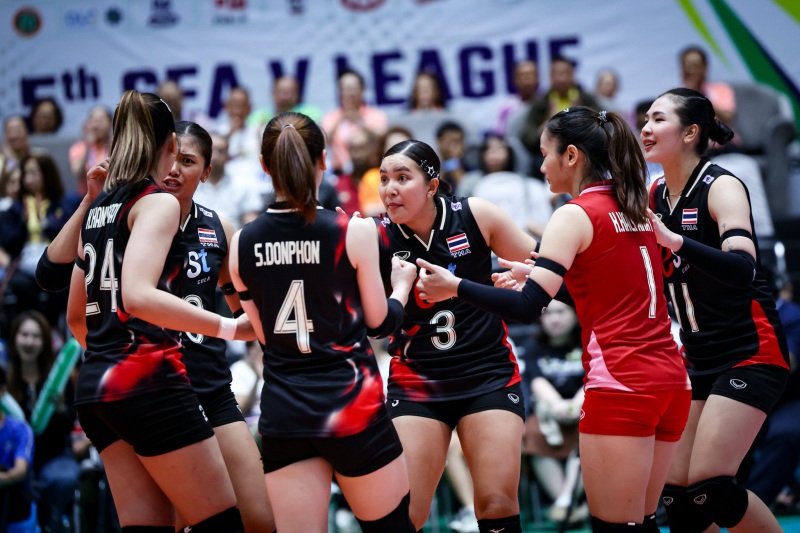 Tuyển bóng chuyền nữ Thái Lan tiếp tục 'bất ổn' ở SEA V.League 2025 - Ảnh 1