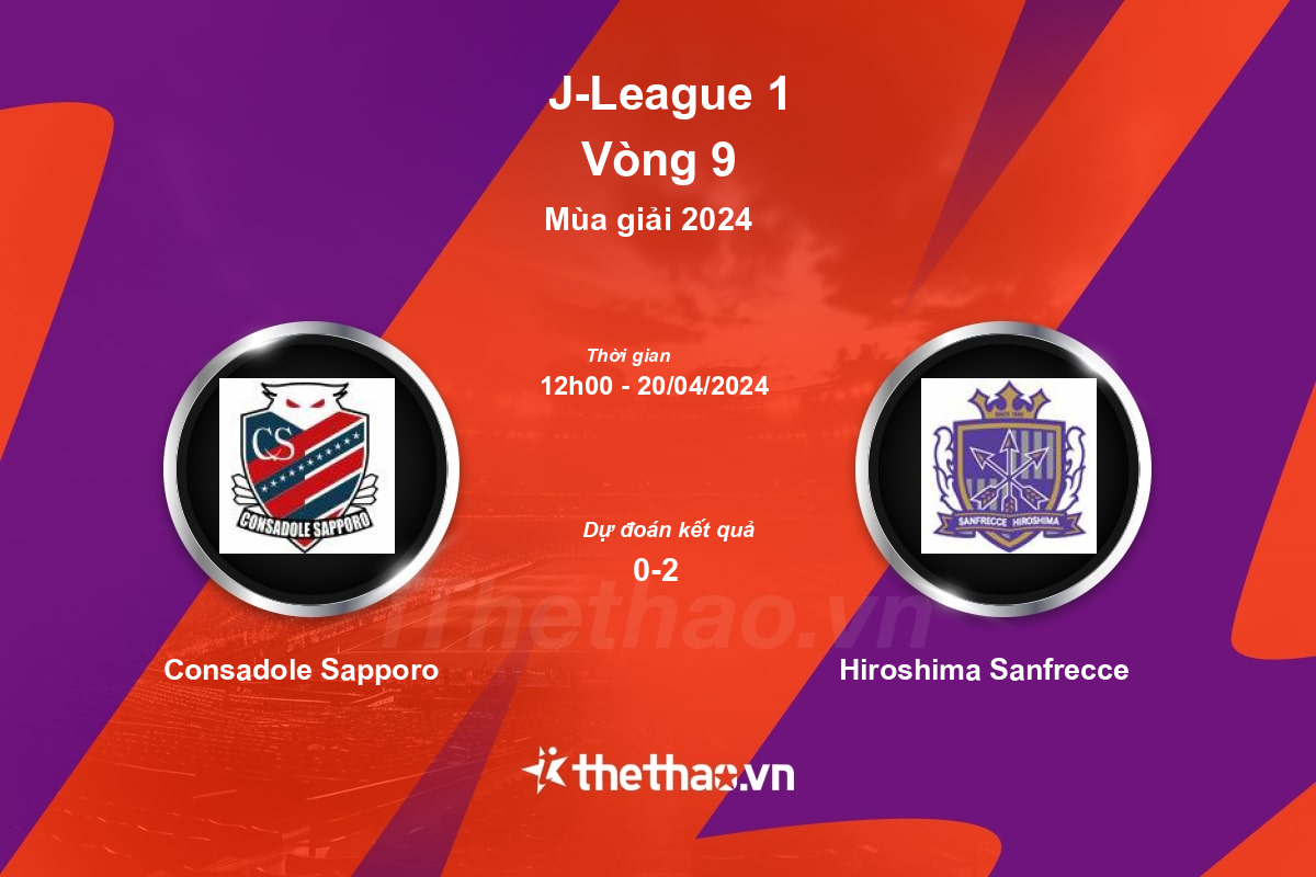 Nhận định bóng đá trận Consadole Sapporo vs Hiroshima Sanfrecce