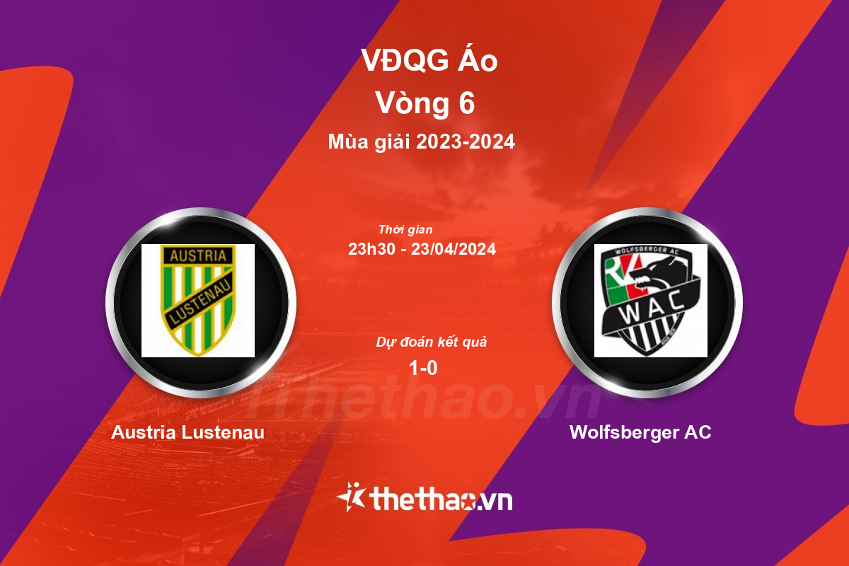 Nhận định bóng đá trận Austria Lustenau vs Wolfsberger AC