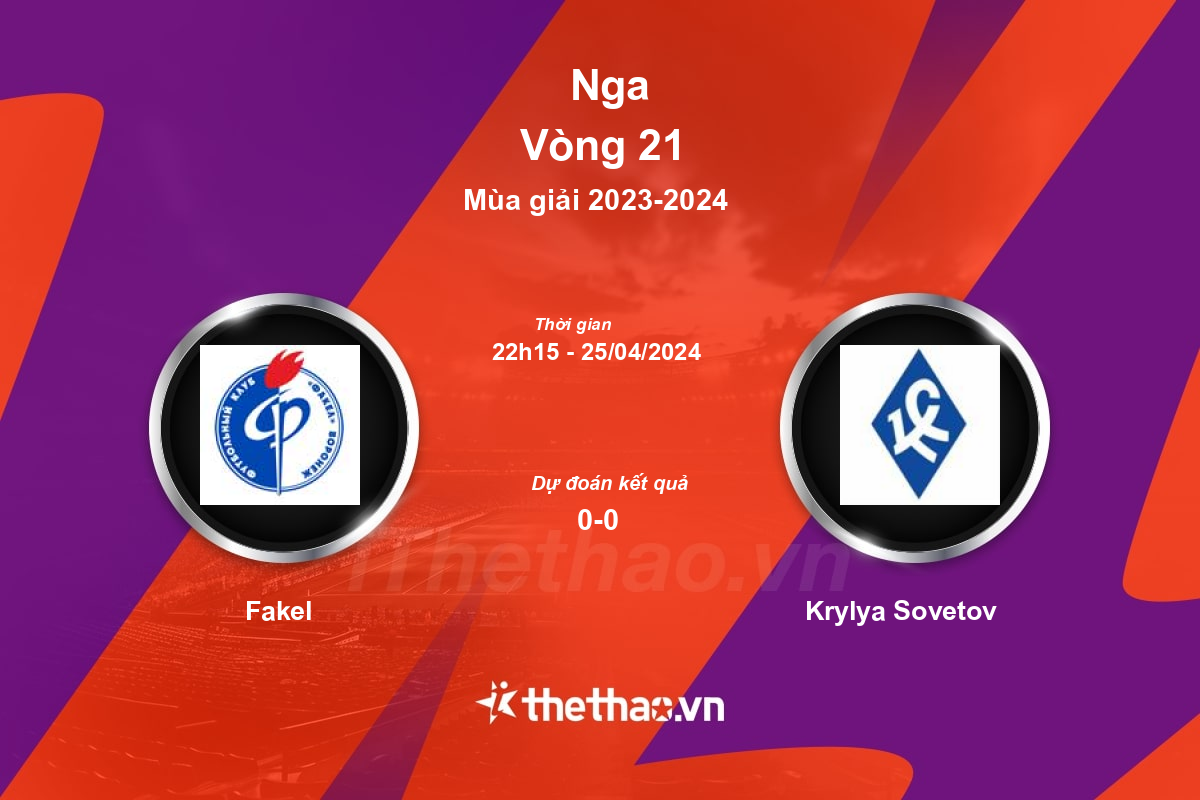 Nhận định bóng đá trận Fakel vs Krylya Sovetov