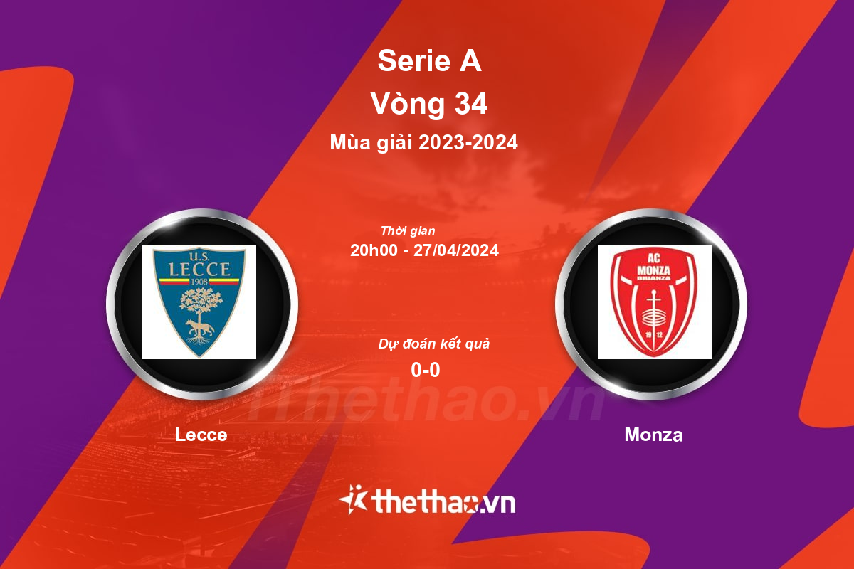 Nhận định, soi kèo Lecce vs Monza, 20:00 ngày 27/04/2024 Serie A 2023-2024