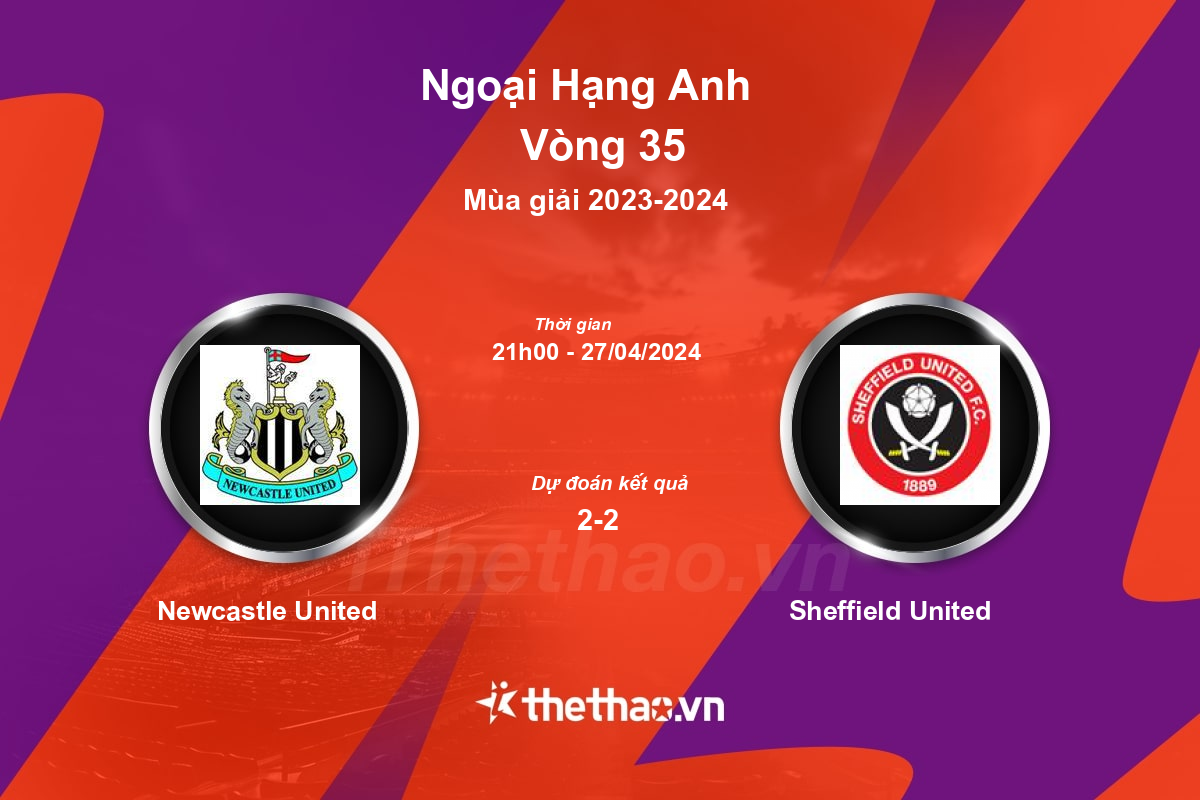 Nhận định, soi kèo Newcastle United vs Sheffield United, 21:00 ngày 27/04/2024 Ngoại Hạng Anh 2023-2024