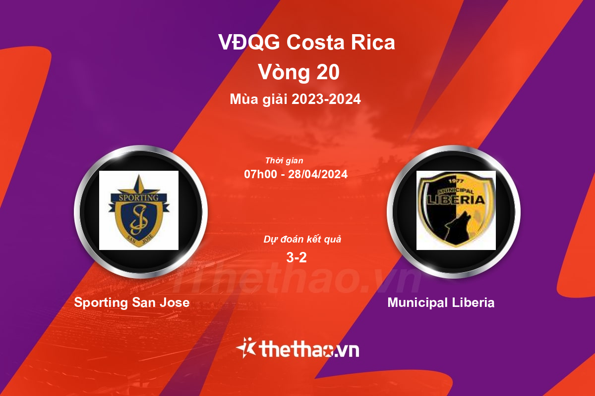 Nhận định, soi kèo Sporting San Jose vs Municipal Liberia, 07:00 ngày 28/04/2024 VĐQG Costa Rica 2023-2024