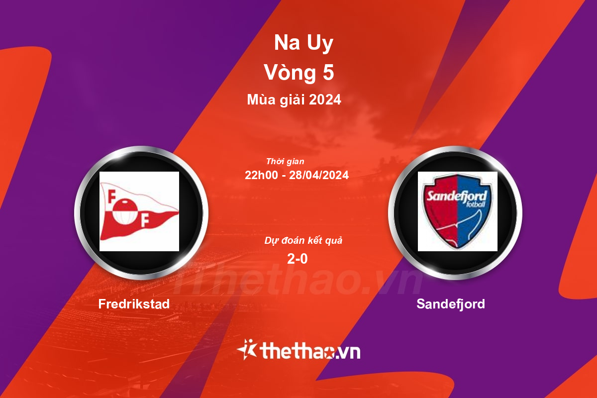 Nhận định, soi kèo Fredrikstad vs Sandefjord, 22:00 ngày 28/04/2024 Na Uy 2024