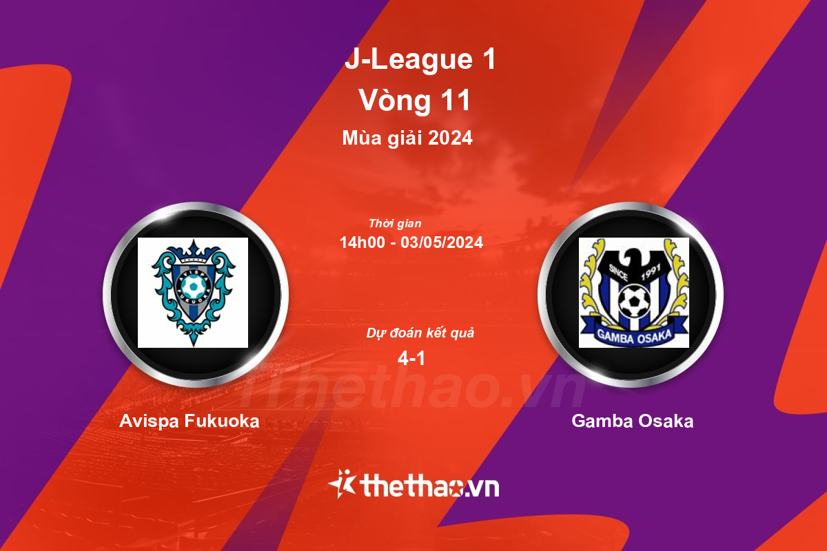 Nhận định, soi kèo Avispa Fukuoka vs Gamba Osaka, 14:00 ngày 03/05/2024 J-League 1 2024