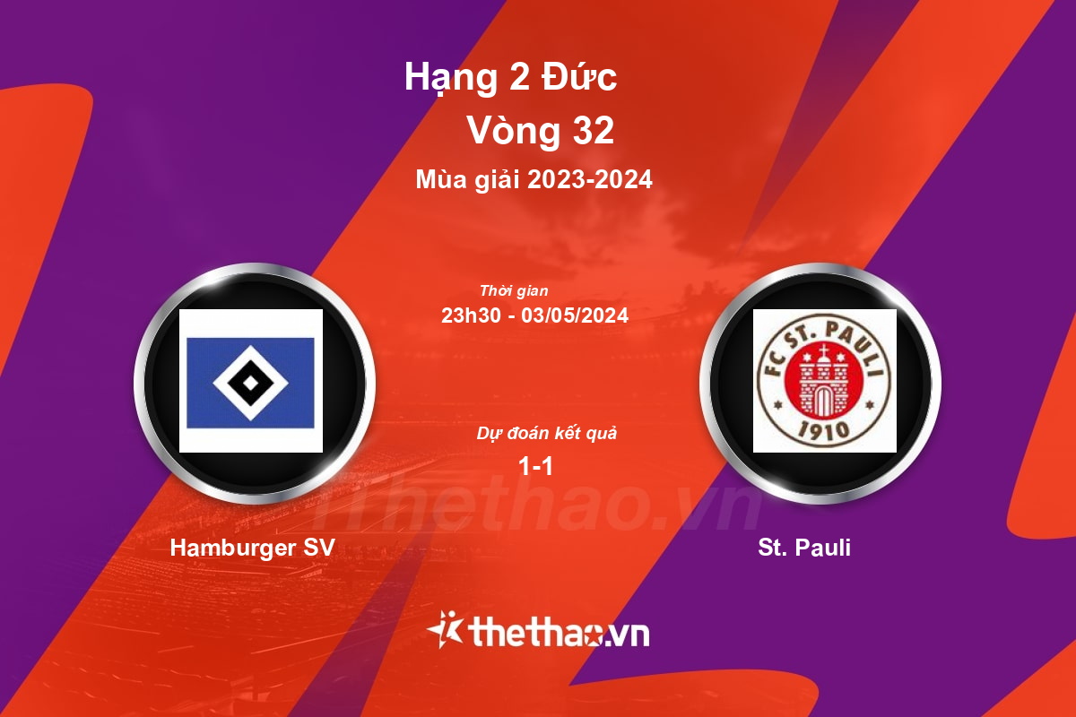 Nhận định bóng đá trận Hamburger SV vs St. Pauli