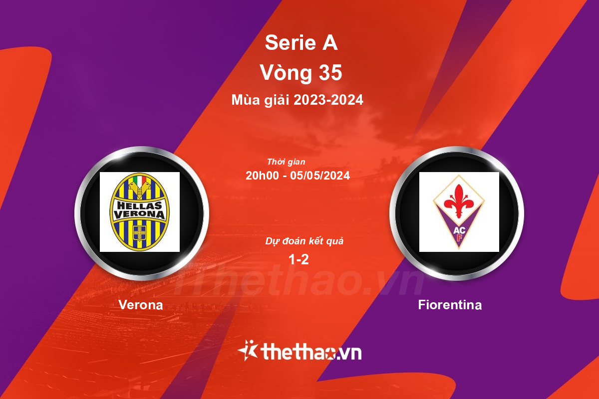 Nhận định, soi kèo Verona vs Fiorentina, 20:00 ngày 05/05/2024 Serie A 2023-2024