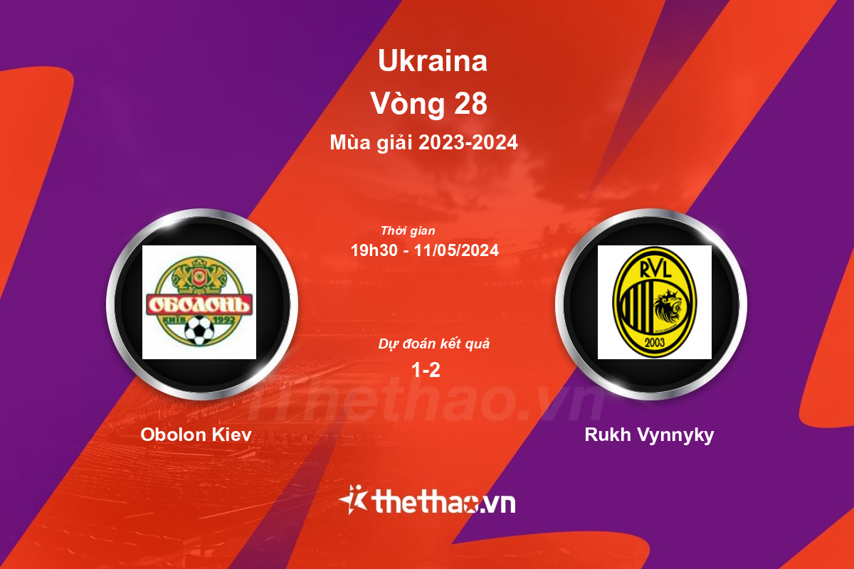 Nhận định, soi kèo Obolon Kiev vs Rukh Vynnyky, 19:30 ngày 11/05/2024 Ukraina 2023-2024