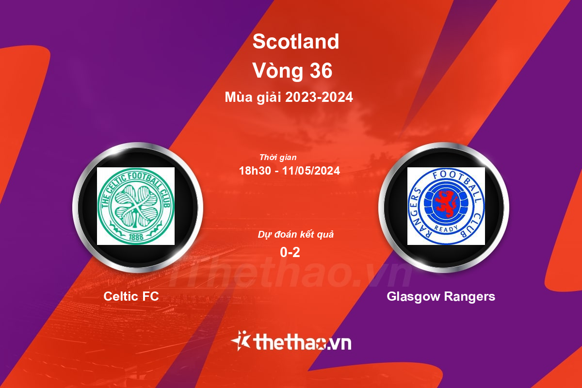 Nhận định, soi kèo Celtic FC vs Glasgow Rangers, 18:30 ngày 11/05/2024 Scotland 2023-2024