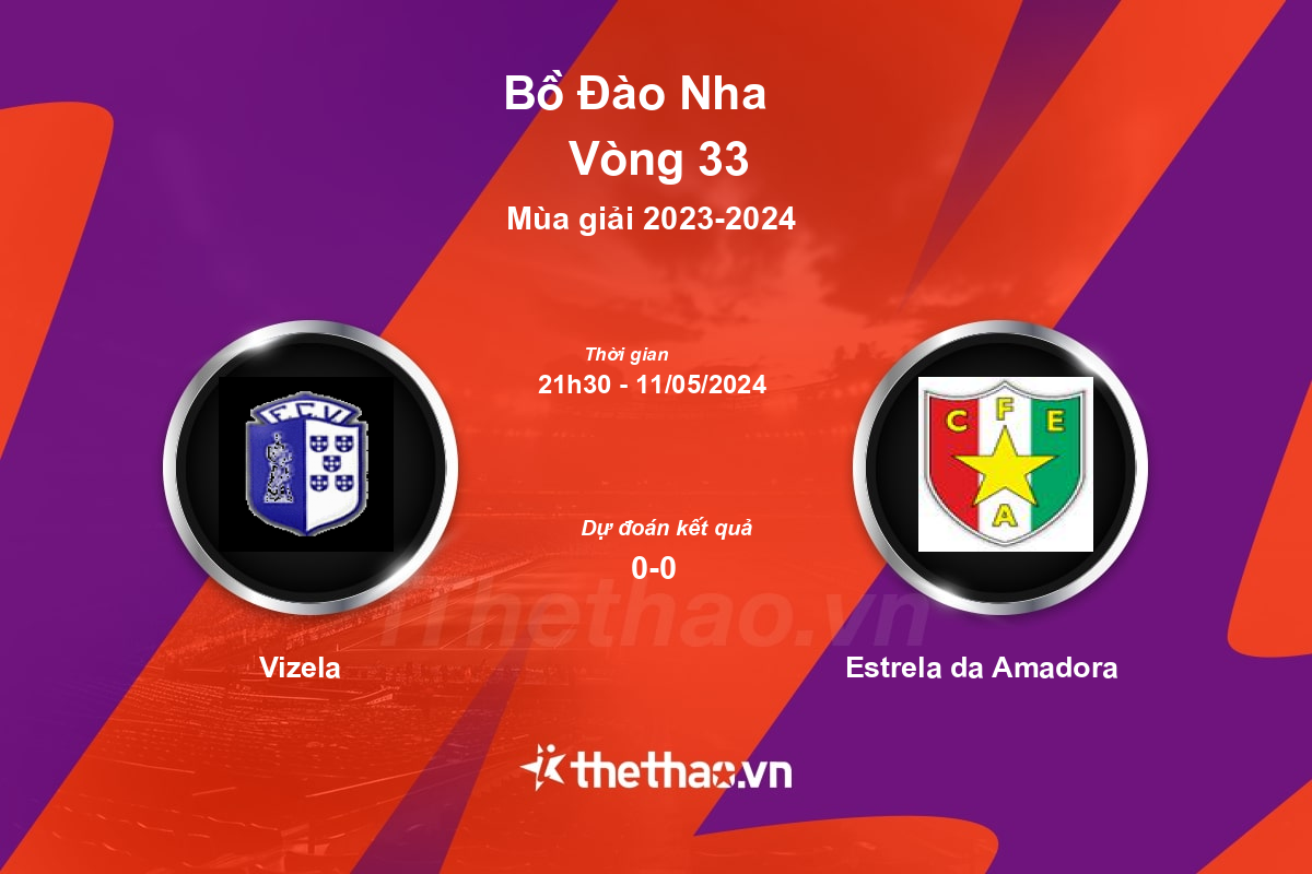 Nhận định, soi kèo Vizela vs Estrela da Amadora, 21:30 ngày 11/05/2024 Bồ Đào Nha 2023-2024