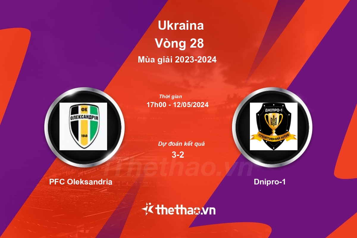 Nhận định, soi kèo PFC Oleksandria vs Dnipro-1, 17:00 ngày 12/05/2024 Ukraina 2023-2024