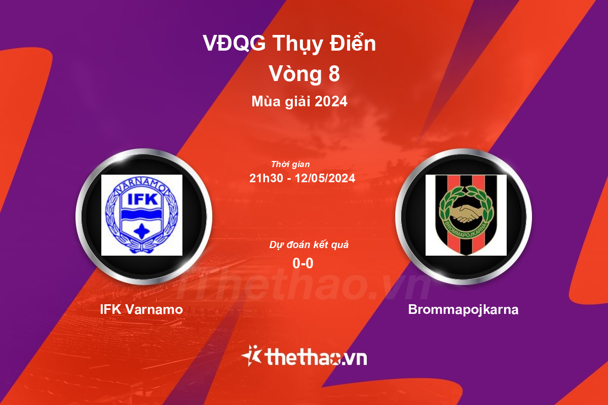 Nhận định, soi kèo IFK Varnamo vs Brommapojkarna, 21:30 ngày 12/05/2024 VĐQG Thụy Điển 2024