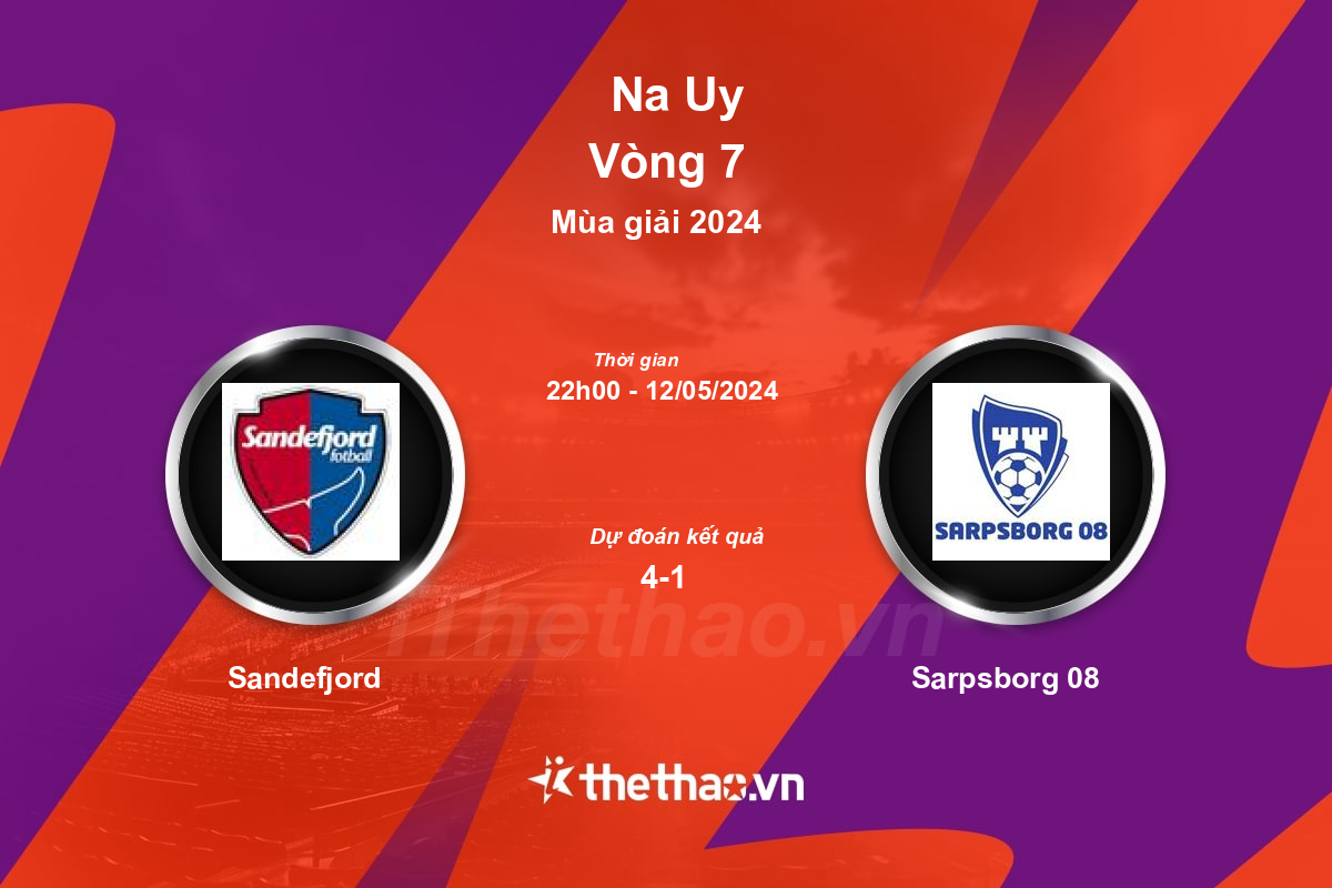 Nhận định, soi kèo Sandefjord vs Sarpsborg 08, 22:00 ngày 12/05/2024 Na Uy 2024