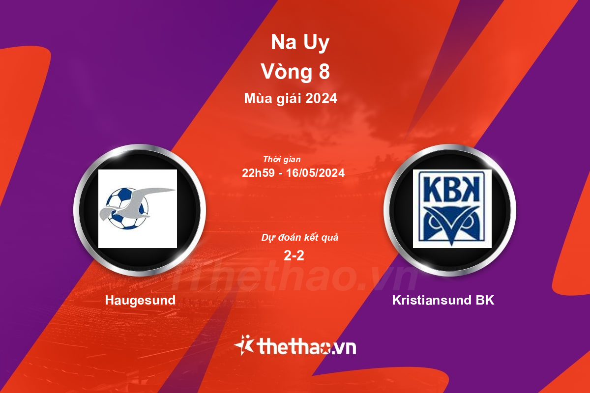 Nhận định bóng đá trận Haugesund vs Kristiansund BK