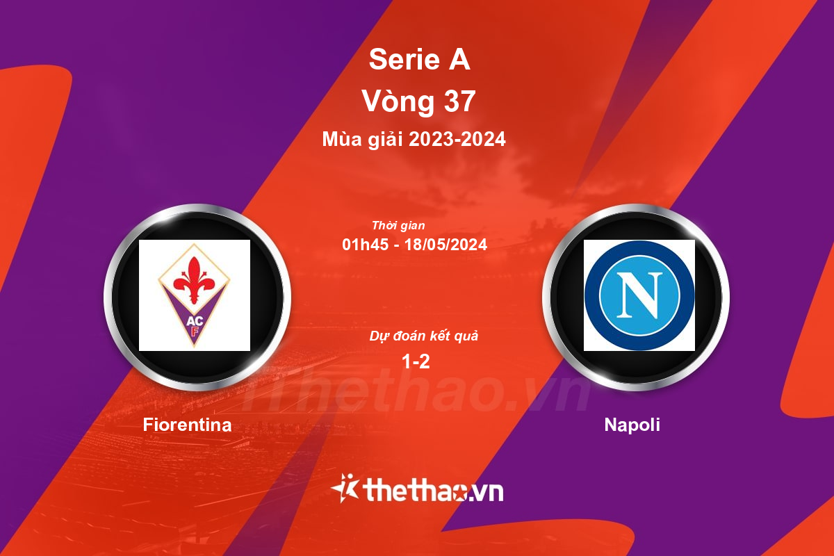 Nhận định, soi kèo Fiorentina vs Napoli, 01:45 ngày 18/05/2024 Serie A 2023-2024