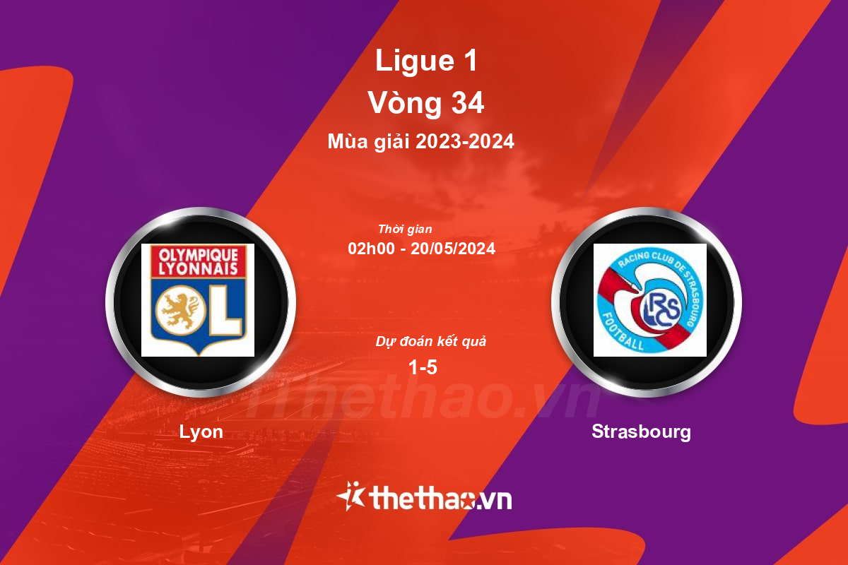 Nhận định, soi kèo Lyon vs Strasbourg, 02:00 ngày 20/05/2024 Ligue 1 2023-2024