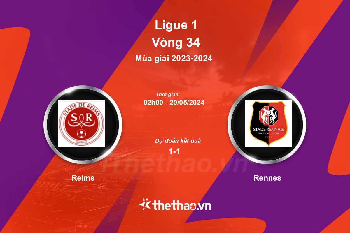 Nhận định, soi kèo Reims vs Rennes, 02:00 ngày 20/05/2024 Ligue 1 2023-2024