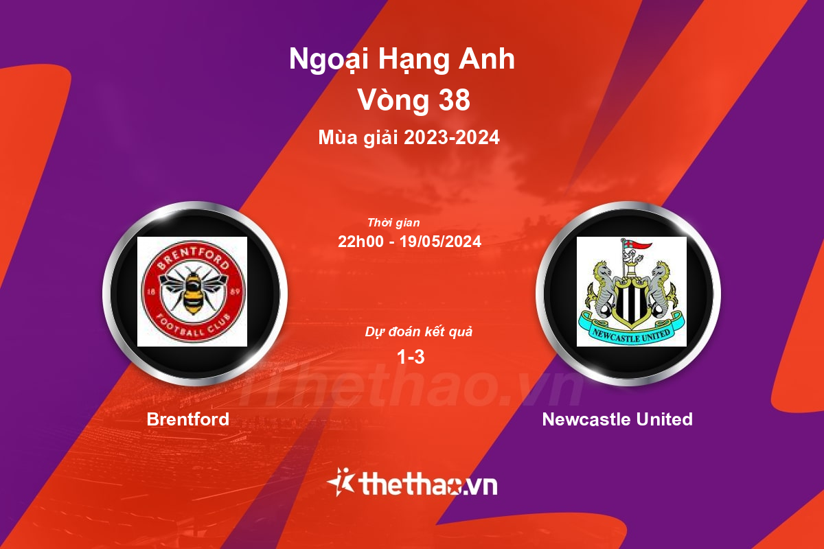Nhận định, soi kèo Brentford vs Newcastle United, 22:00 ngày 19/05/2024 Ngoại Hạng Anh 2023-2024