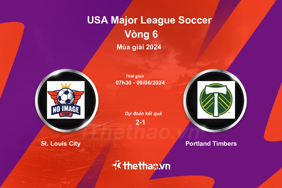 Nhận định, soi kèo St. Louis City vs Portland Timbers, 07:30 ngày 09/06/2024 Nhà nghề Mỹ MLS 2024