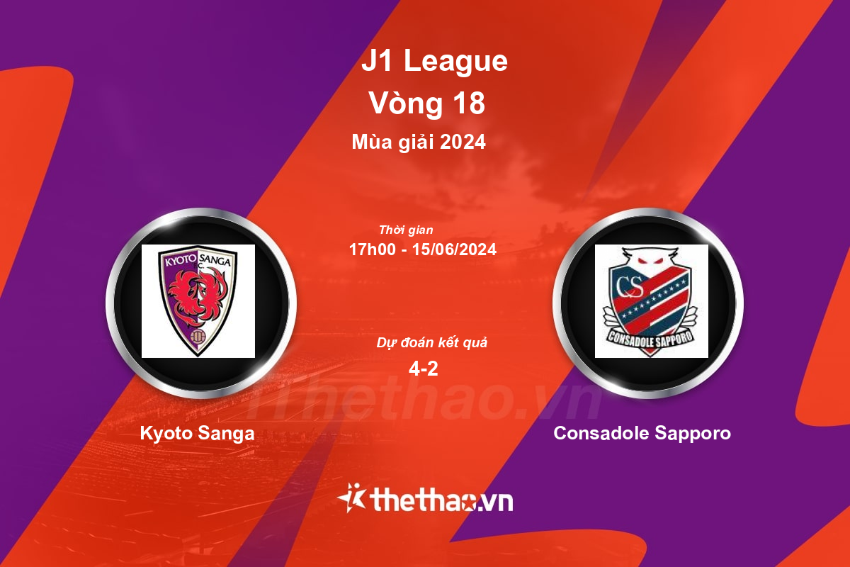Nhận định, soi kèo Kyoto Sanga vs Consadole Sapporo, 17:00 ngày 15/06/2024 J-League 1 2024