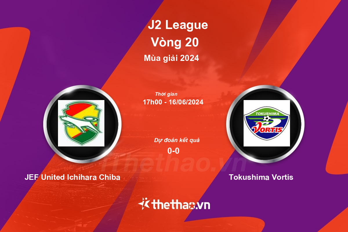 Nhận định, soi kèo JEF United Ichihara Chiba vs Tokushima Vortis, 17:00 ngày 16/06/2024 Hạng 2 Nhật Bản 2024