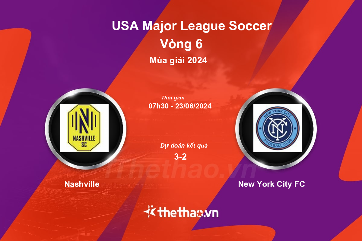 Nhận định, soi kèo Nashville vs New York City FC, 07:30 ngày 23/06/2024 Nhà nghề Mỹ MLS 2024