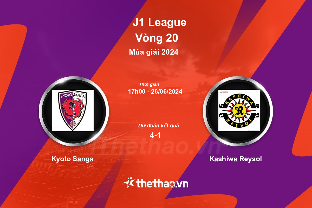 Nhận định, soi kèo Kyoto Sanga vs Kashiwa Reysol, 17:00 ngày 26/06/2024 J-League 1 2024