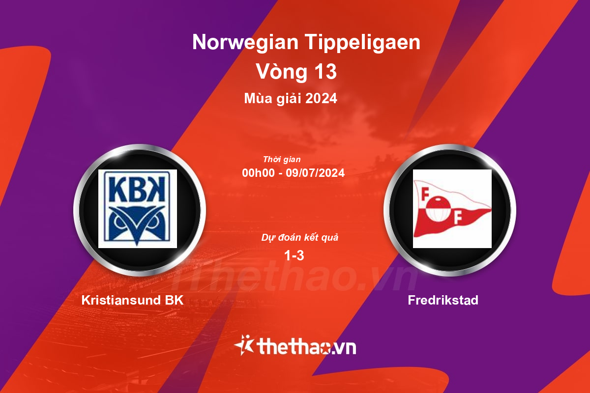 Nhận định, soi kèo Kristiansund BK vs Fredrikstad, 00:00 ngày 09/07/2024 Na Uy 2024