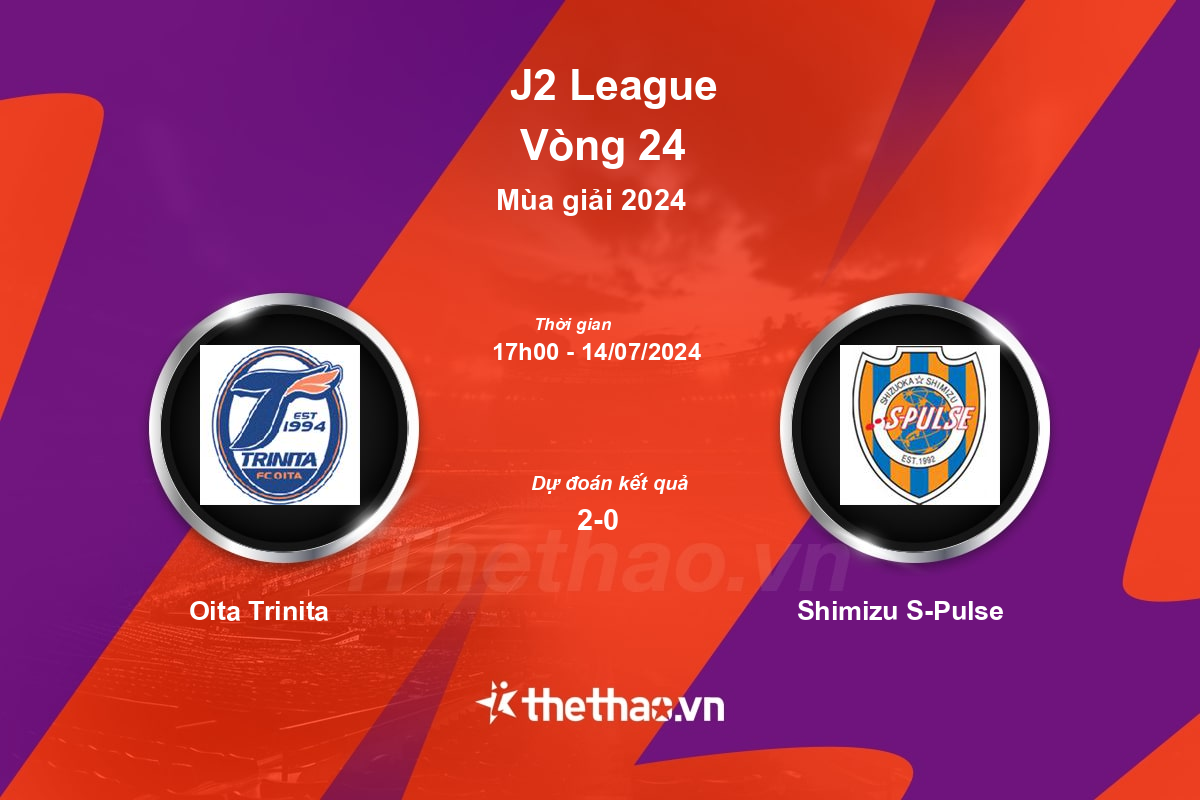 Nhận định bóng đá trận Oita Trinita vs Shimizu S-Pulse