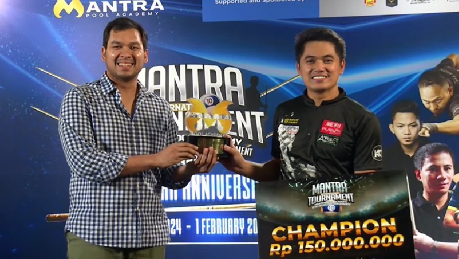 Jeffrey Ignacio giành chức vô địch thứ hai trong 1 tuần trên đất Indonesia