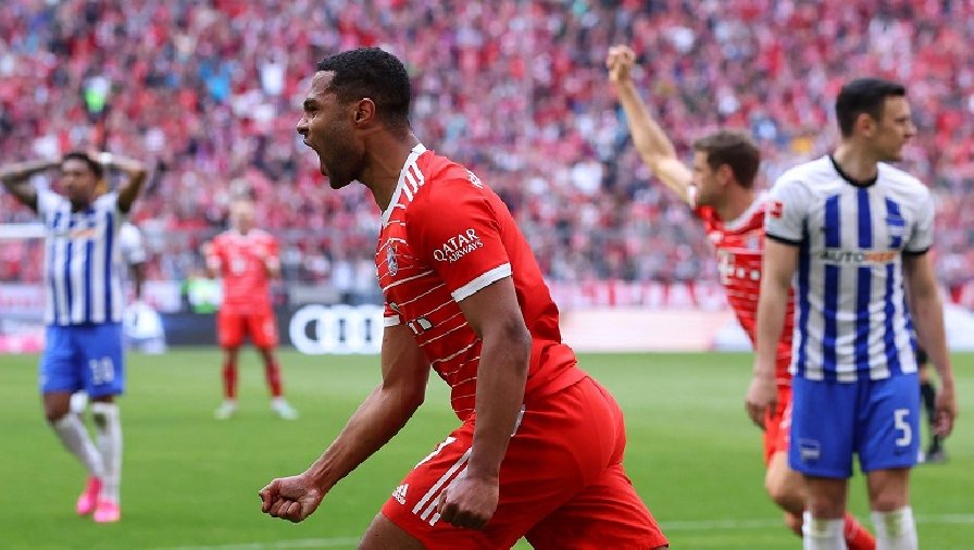 Kết quả bóng đá Bayern Munich vs Hertha Berlin: Hùm xám chật vật lấy vị trí số 1